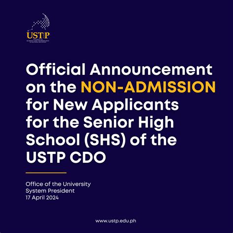 ustp cdo entrance exam 2024|USTP Senior High School .